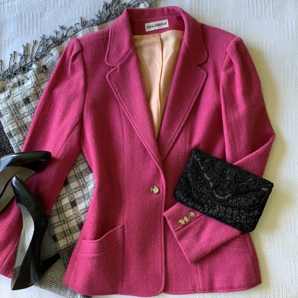 Jack Winter Pink wool blazer large